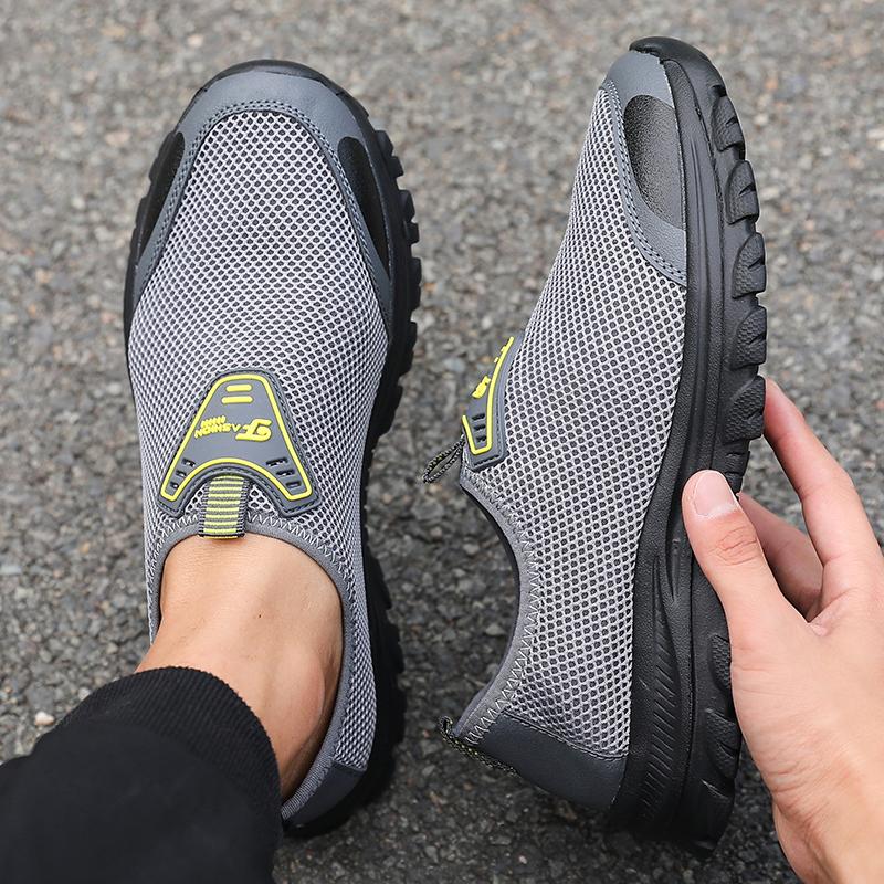 Summer Mesh Men Casual Shoes comfortable Trainers Non-slip Climbing Hiking Shoes Breathable Men's Treking Shoes tenis masculino