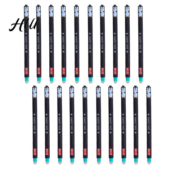 Penne Gel Carine 20 Pezzi Animali Cartoni Animati Cancellabili per Bambini Design a Cappuccio 0.7mm Penna Ricaricabile Scrittura Fluida Cancelleria Facile da Cancellare Divertenti Forniture Scolastiche Studenti