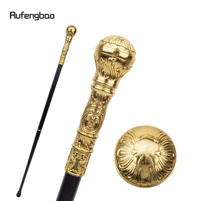 Bastone da passeggio alla moda con manico rotondo dorato di lusso per bastone da passeggio decorativo per feste Bastone da passeggio elegante con pomello pastorale 93 cm