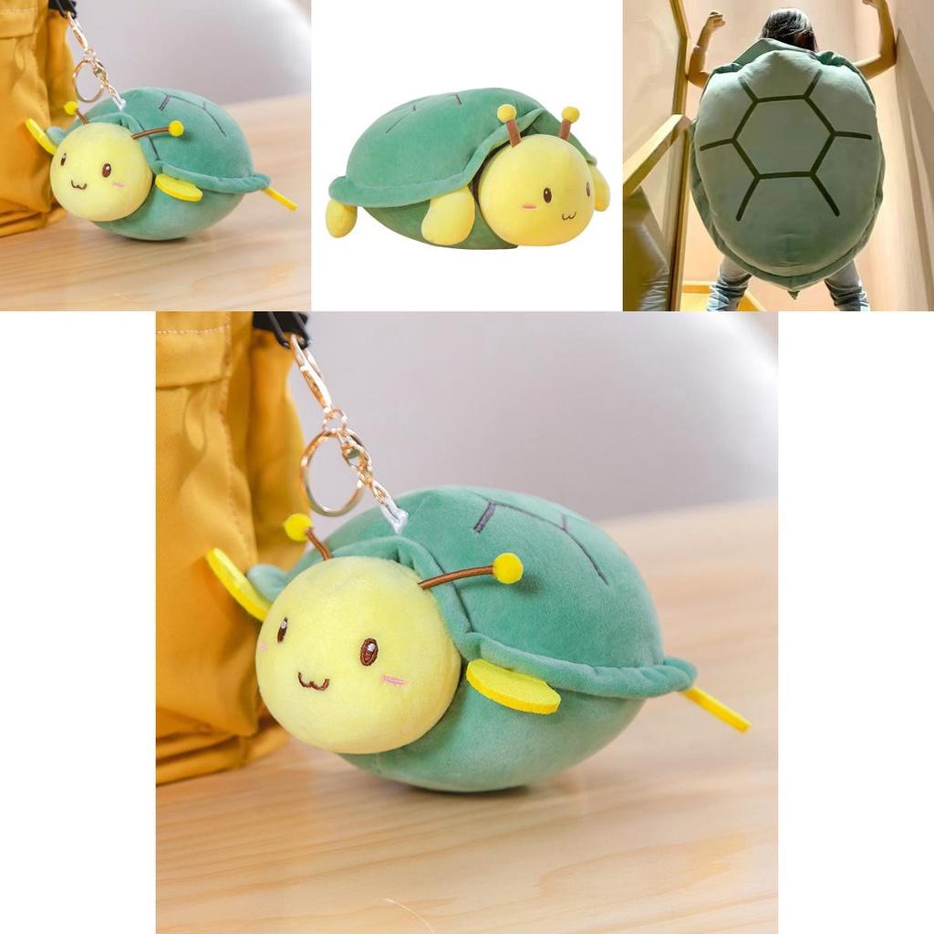 Süßes tragbares Schildkrötenpanzer-Stofftier für kreatives Spielen und Abenteuer