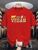Unisex Cotton Tee Vegan Retro Farm Animal Silhouette Print Loose Breathable Summer Crew Neck Casual Street T Shirt Unisex Daily Wear