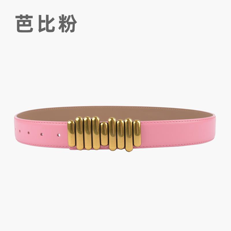 

Caterpillar Кожаный женский ремень Классический ремень с джинсами Женский декоративный ремень 105cm барби розовый