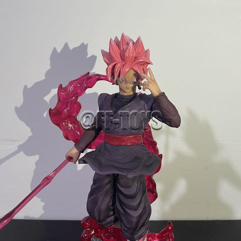 28cm Drogan Boll Z Zamasu Figure Black Gocool Pvc Action Figures Gk Statue With Light Base Collection Model Toys For Children Gift
