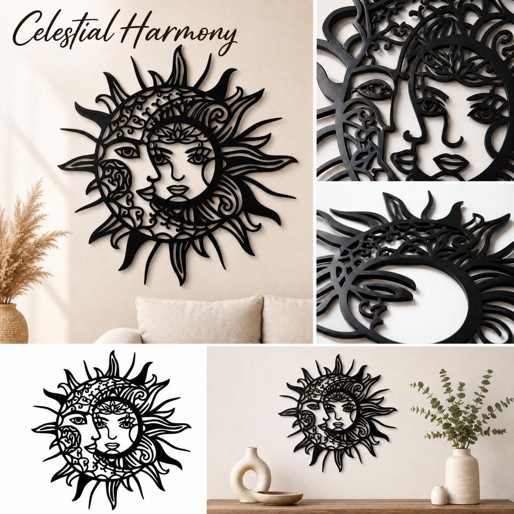 Modern Wall Decor, Abstract Line Sculpture, Wall Hanging for Living Room Bedroom