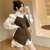 Women's Spring Slimming Mid-length Waist-cinching Vest Jacket with Unique Design