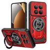 Luxury Magnetic Stand Phone Cases for Xiaomi Redmi Note 15 14 13 Pro Plus Shockproof Armor Carbon Fiber Clashing Protector Cover