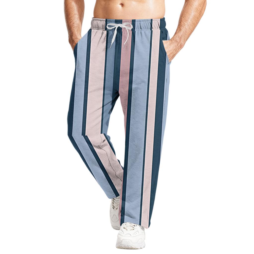 Men's Relaxed-Fit Casual Sweatpants With Stretch Waistband And Drawstring Yoga Pants