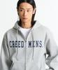Creedmens Creedmens Big Logo 2-Way Zip-Up Hoodie (Gray)