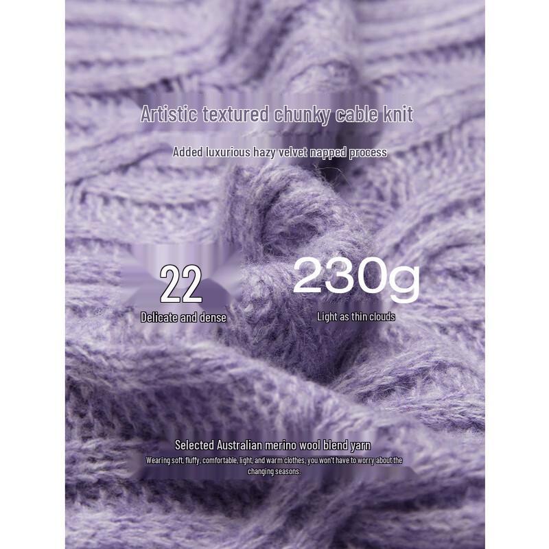 Yinman Relaxed Fit Cable Knit Sweater