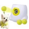 All For Paws Automatischer Hundeballwerfer Spielzeug, Robo Pitcher mit 3 einstellbaren Entfernungen, Automatisches Ballfangen und 3 Speziellen Mini-Tennisbällen, fo