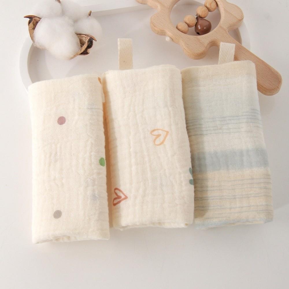 Absorbent Baby Cotton Washcloth 4-Layer Pure Cotton Newborn Burp Cloth New Square Towels
