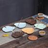 Ceramic Ginkgo & Bodhi Leaf Incense Holder - Creative Home Decor Ornament
