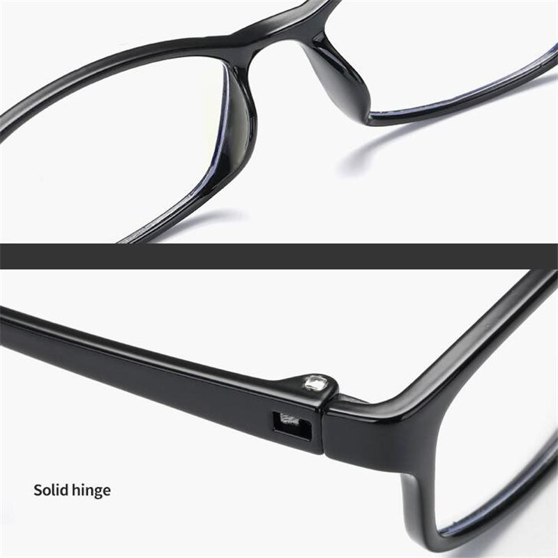 Retro Resin Lens Blue Light Proof Reading Glasses Women Men  Square Hyperopia Eyeglasses Prescription 0 +1.0 +1.5 To +4.0