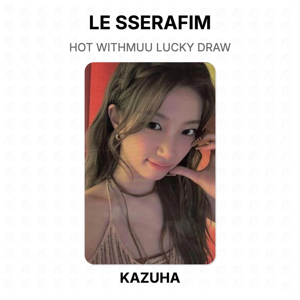 LE SSERAFIM HOT WITHMUU LUCKY DRAW Official Photocard