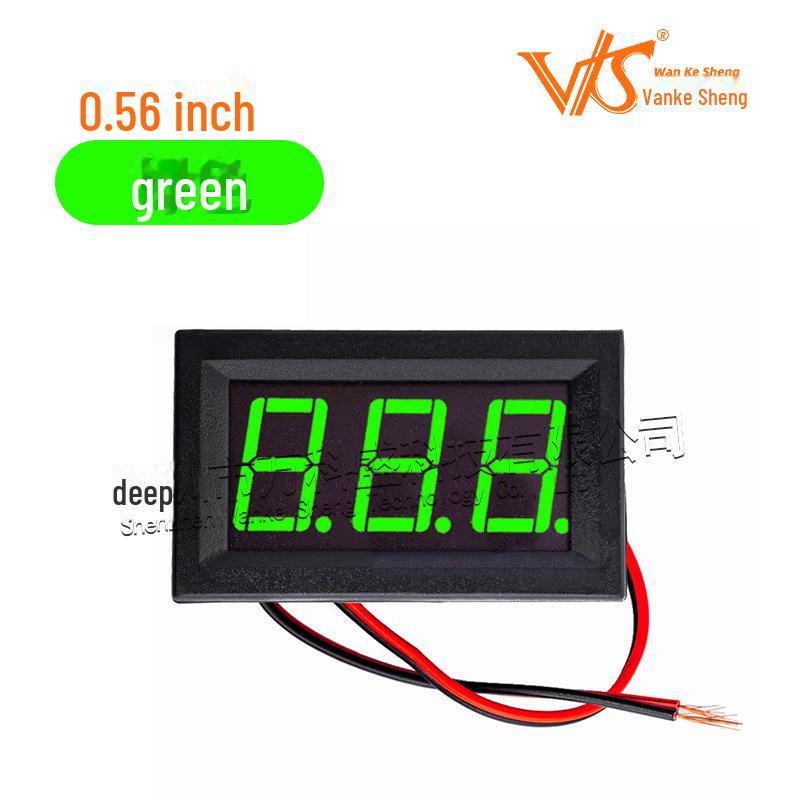 

Двопровідний цифровий вольтметр постійного струму 5 В-120 В, антиреверс, дисплей 0,56 дюйма для електромобілів