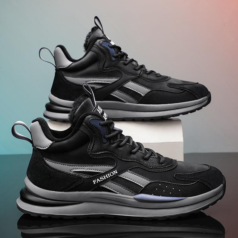 

Мужская обувь зимняя бархатная теплая утолщенная две хлопковые туфли для работы, рабочей площадки, работы, спорта, страховочная обувь 39