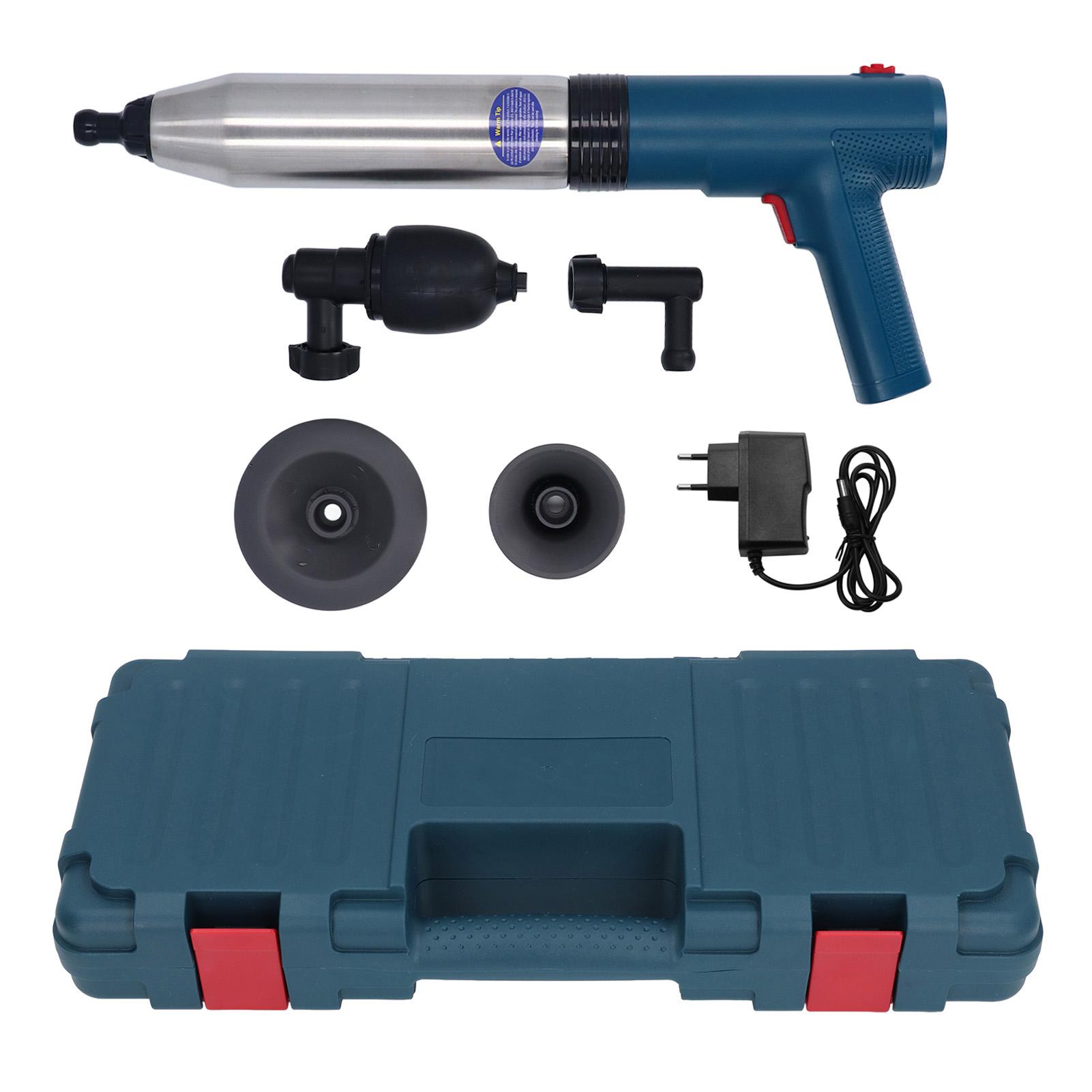 Electric Toilet Plunger Powerful Air Drain Clog Remover with Visual Gauge for Home