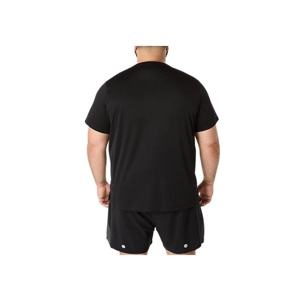 Asics Round Neck Running Comfortable Casual Short Sleeve T-Shirt Men Tops Black 2011D242-001