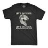 Herren Let's Eat Kinder Satzzeichen retten Leben T-Shirt Lustiger Dinosaurier Grammatikpolizei