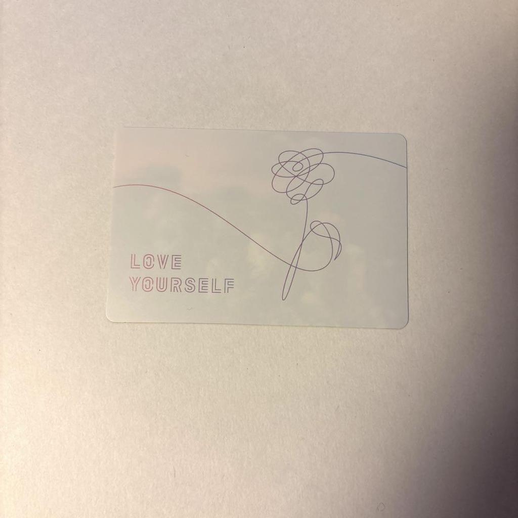 [USED] Rare Trading Card BTS LOVE YOURSELF 1000 Limited Edition Trading Card