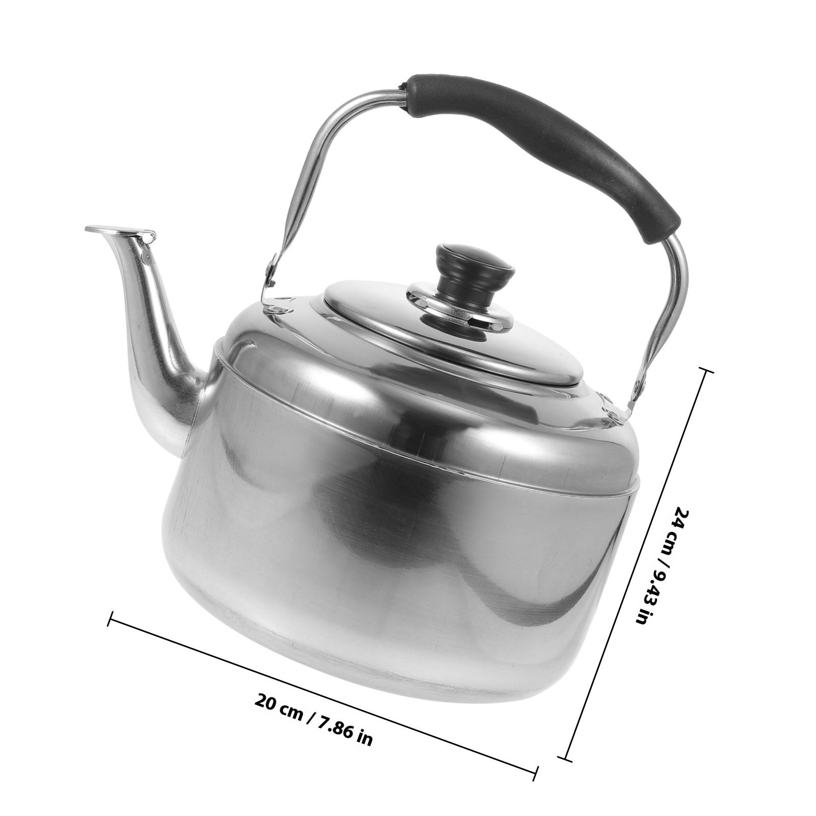 

4L Whistling Stainless Steel Teakettle Large Capacity Heating Kettle for Gas Stove Household Sounding Water Pot