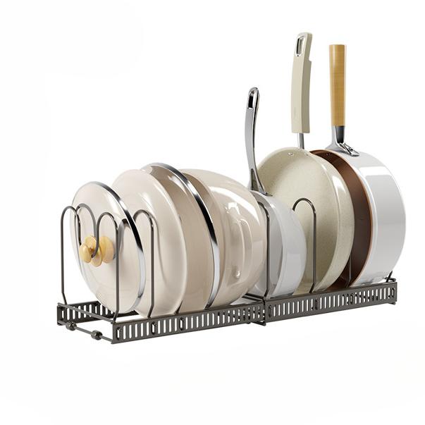 

Стеллаж для хранения посуды, органайзер для хранения кастрюль, кухонные аксессуары, регулируемая миска для посуды, сушильная полка, многофункциональная