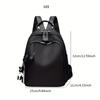 Zipper Small Backpack, Women's Fashion Backpack With Adjustable Strap For Work & School