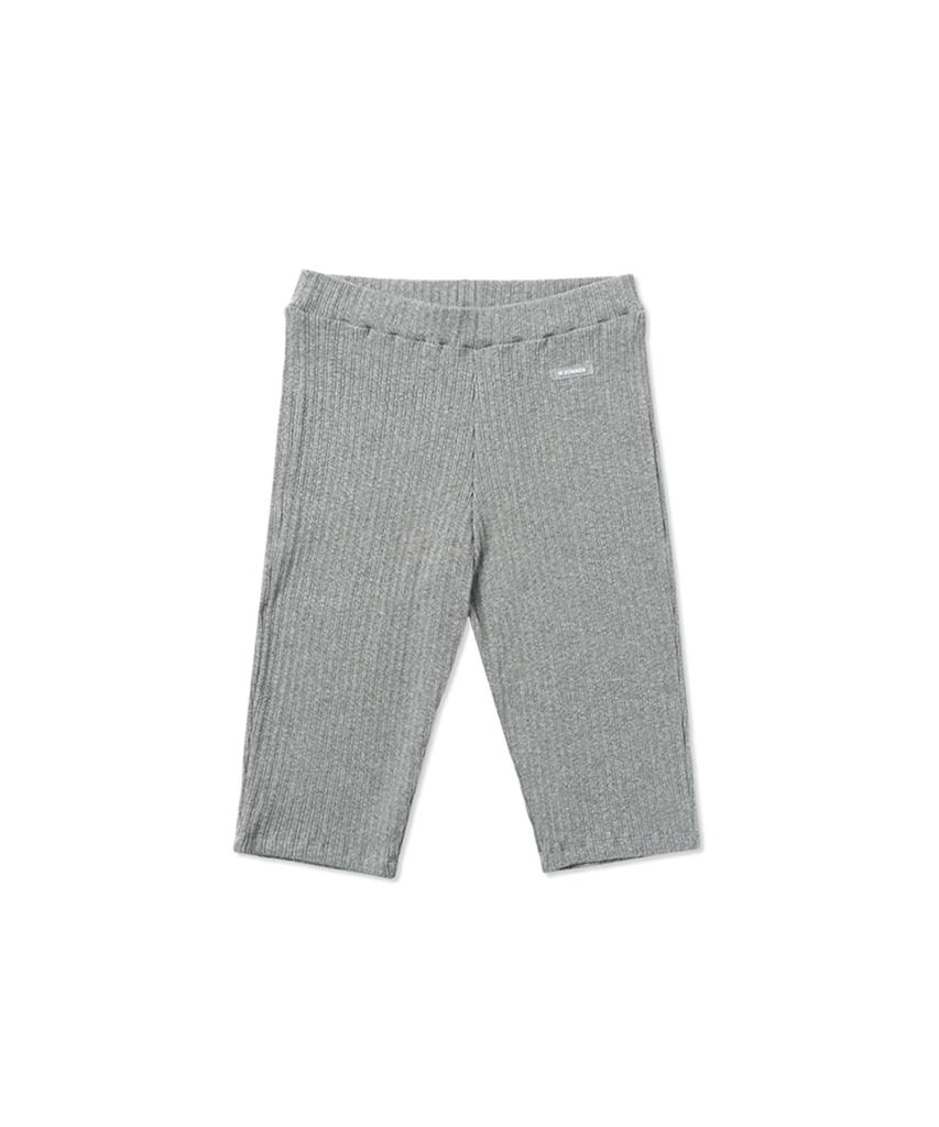 WITHOUT SUMMER Rib Biker Leggings_Gray