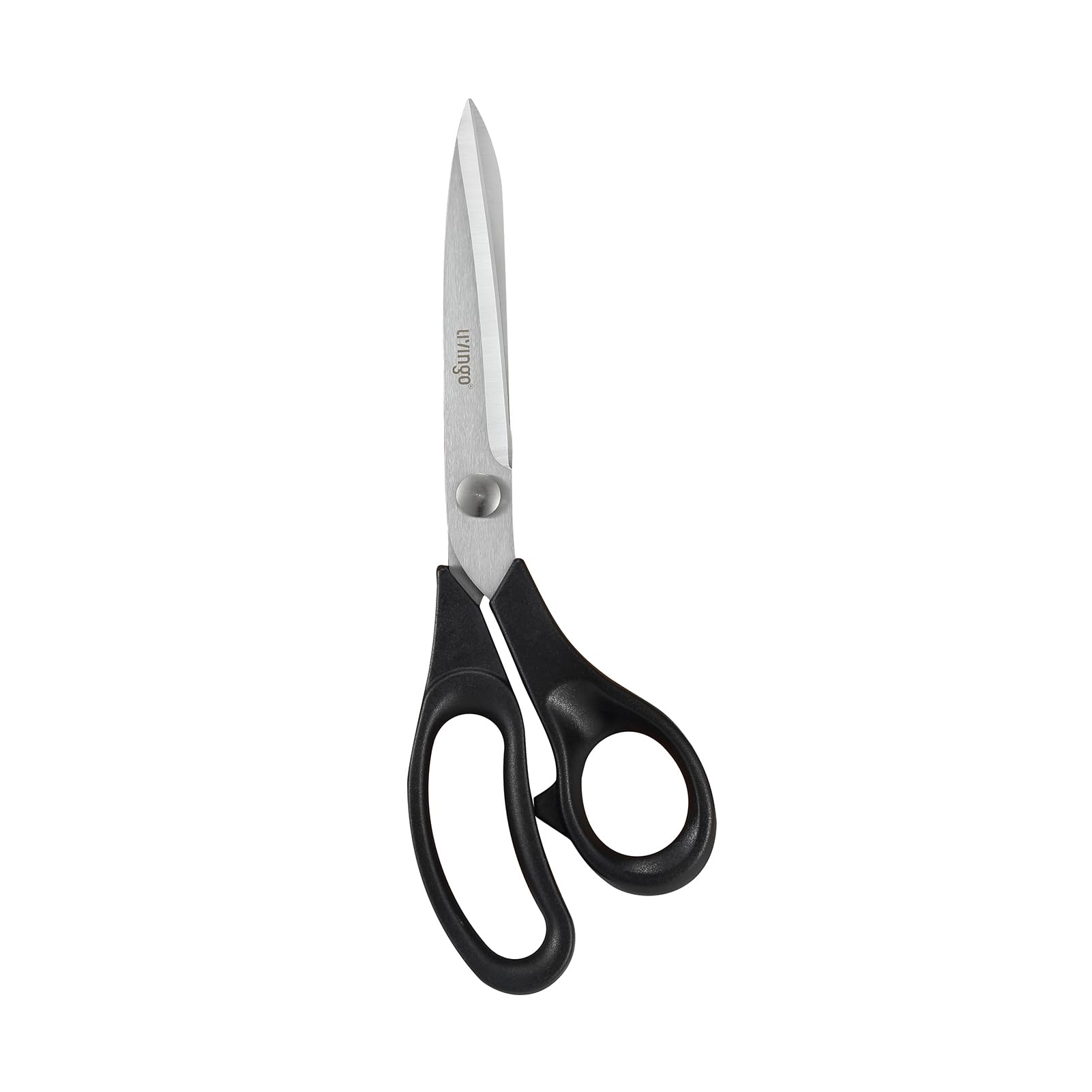 

LIVINGO Professional Ideal for Home and Sewing Sharp Blades for Comfortable Cutting of Fabric and Cardboard Right-Handed Scissors, 24cm, чёрный