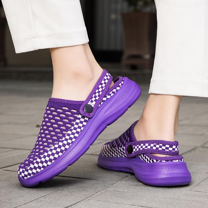 Fashion Summer Sandals Also Have Mesh Slippers  Breathable Camisoles, Outdoor Thick Soled Shoes Women Size Men Sandals Sandalias Planas