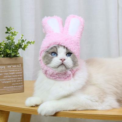 Čepice pro kočky Bunny Pet Dog Malý střední pes Potřeby pro pokrývku hlavy Teddy Bichon