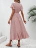 Summer V-Neck Belted Wrap Dress - Women's Sexy Bohemian Maxi Holiday Style