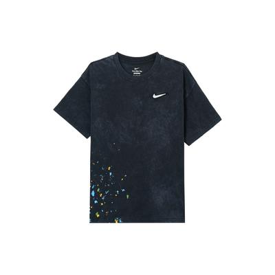 Loose Fit Drop Shoulder Crew Neck T-Shirt Men Tops Black HV1672-010