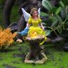 Resin Fairy Figurine With Angel And Bird For Birthday And Holiday Party Decor
