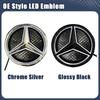 Glossy Black OE Style LED Front Grille Star Emblem Logo For Mercedes Benz GLC250 GLC300 GLC350 GLE400 GLE450 GLS350 GLS350 16-19