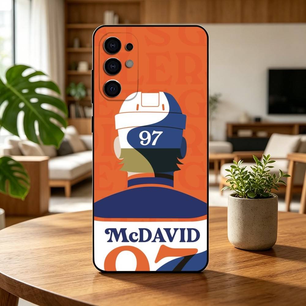 Connor McDavid Hockey Player  Phone Case Black Silicone Soft For Samsung S25,S24,S21,S22,S23,S30,Ultra,S20,Plus,Fe,Lite