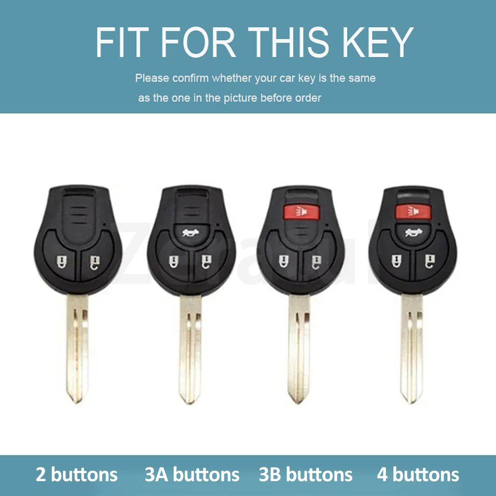 2/3/4 Buttons Auto Shell Keyless Holder Remote Car Key Case Cover For Nissan Maxima Versa Altima Sentra Tiida Armada X-Trail