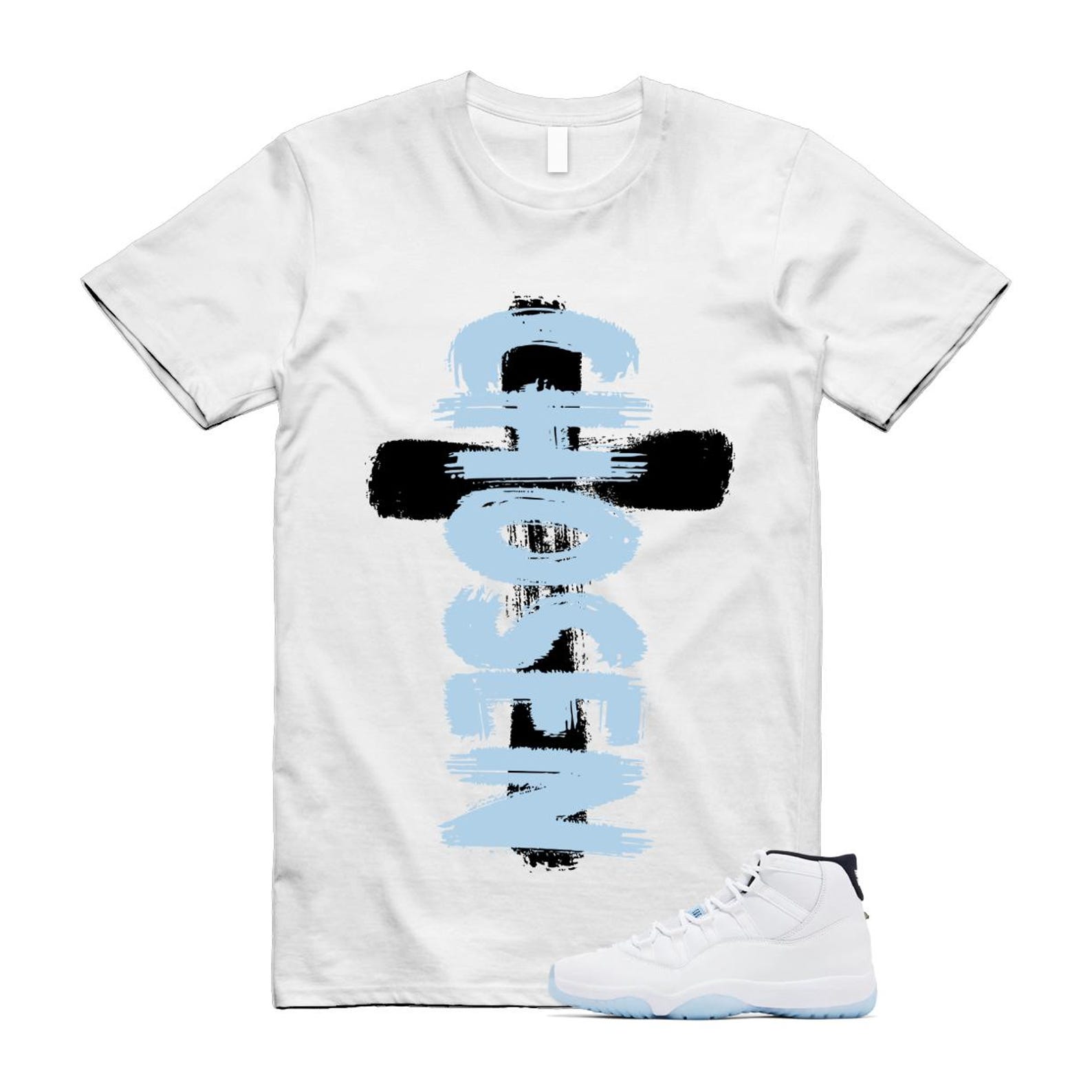 11 Legend Blue White Black 2024 T Shirt Match CHOSEN XL