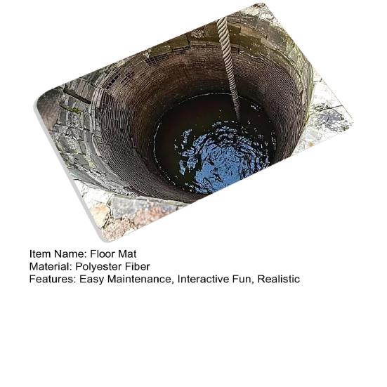 3D Visual Depth Rug Optical Illusion Floor Mat Realistic Hole Spider Doormat Fun Pet Play Rug for Entrance Hallway Living Room