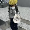 Stylish Korean Inspired Mini Backpack For Kids With Lightweight Canvas Material And Checkered Design For School And Outings