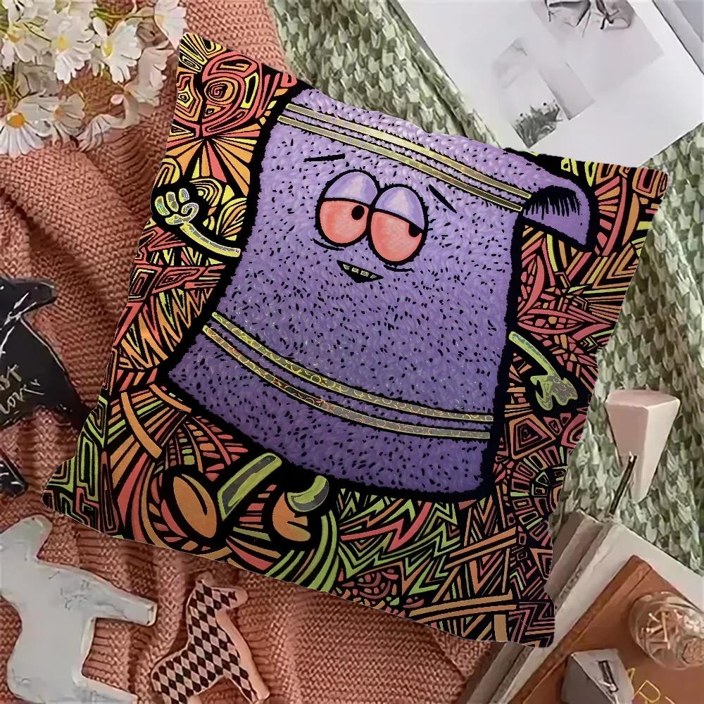 Purple Eyes Towelie Pillow Anime Pillow Sofa Bed Head Pillow Cover Cushion Cover 45x45 cm Fashion