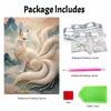 DIY Pearl Diamond Art Painting kits for Adult and Beginners, Majestic Fox Sparkling Painting Craft Home Wall Decor handmade Gift