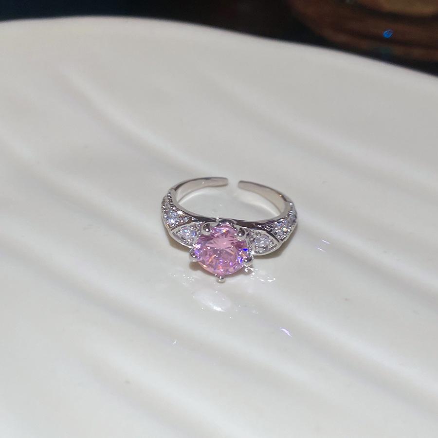 Европейский и Американский Стиль Геометрическое Сердце Бабочка Кольцо со Стразами - Элегантные, Модные, Изысканные Украшения.