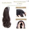 Korean Style Gray Wide Knit Headband Wig Hair Hoop Long Wavy Curly  Hair  Daily Wear