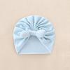 Cartoon Baby Fetal Cap 0-5 Months Newborn Turban Hat Windproof Boneless Muslin Hat  Toddler