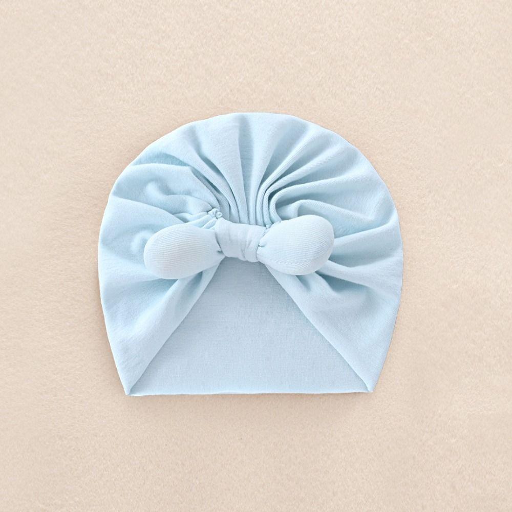 Cartoon Baby Fetal Cap 0-5 Months Newborn Turban Hat Windproof Boneless Muslin Hat  Toddler