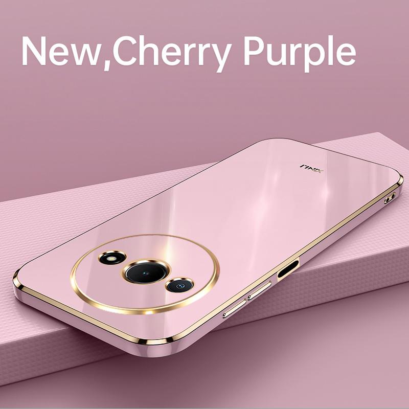 Luxury Square Plating Phone Case On For Xiaomi Redmi A3 RedmiA3 ShockProof Soft Silicone Back Cover