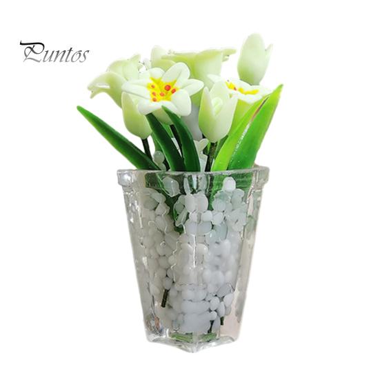 

Миниатюрная игрушка-лилия в горшке, реалистичная смола, мини-ваза для цветов, модель, фигурка, сделай сам, реквизит для фотосессии, 1/12, аксессуары для украшения кукольного домика L зелёный