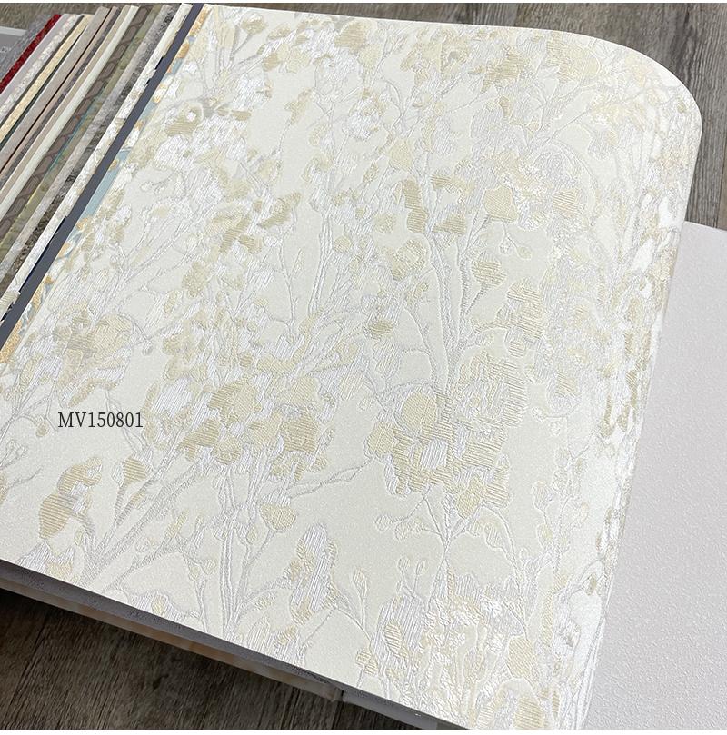 High-End Luxury American Floral Wallpaper Striped Bedroom Living Room 3D European Pastoral Large Flower Tv Background Wall Paper