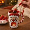 Ceramic Chocolate Melting Cup With Fork Ceramic Candle Warmer  Chocolate Melting